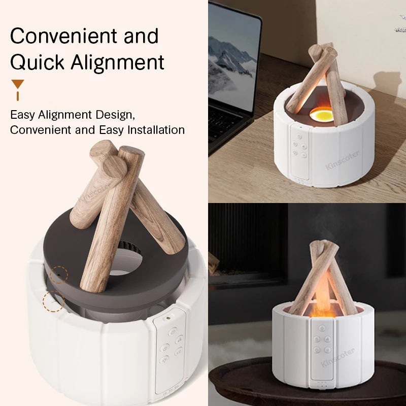 HollowCove™ Flame Bonfire Air Diffuser Humidifier